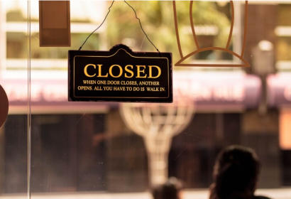 motivational shop close sign