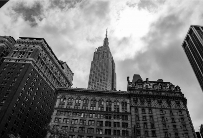 Black and White Image of NYC