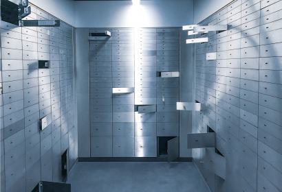photo of safety deposit boxes