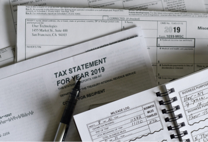 Photo of Tax Paperwork