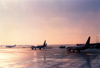 photo of an airport runway