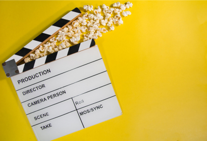 Solid Color Photo of Production Tile and Popcorn