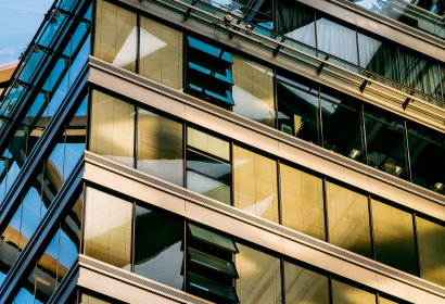 Photo of Sunlit Glass Building