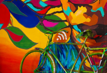 photo of a colorful mural