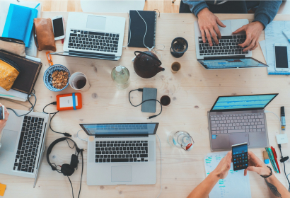 photo of group a workstation