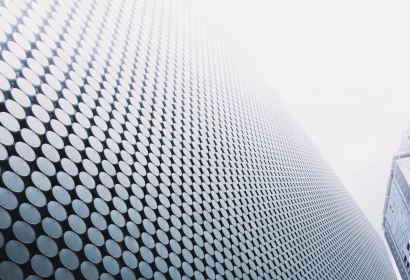 Grayscale Photo of a Building